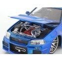 Cochesdemetal.es 2002 Nissan Skyline GT-R (BNR34) "Fast & Furious" Blue 1:24 Jada Toys 97173/253206045