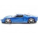 Cochesdemetal.es 2005 Ford GT "Fast & Furious" Blue 1:24 Jada Toys 97177/253203013