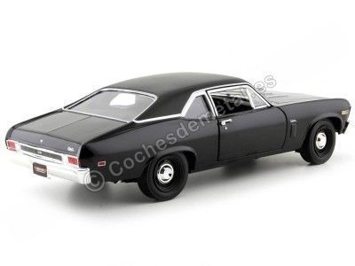 Cochesdemetal.es 1969 Chevrolet Nova Yenko Coupe Black 1:18 Auto World AMM1178 2