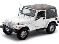 2000 Jeep Wrangler Sahara Blanco Metalizado 1:18 Maisto 31662