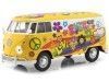 Cochesdememetal.es 1967 Volkswagen Type 2 T1 Van de livraison "Flower Power" 1:24 MOTOR MAX 79575