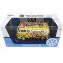 Cochesdemetal.es 1967 Volkswagen Type 2 T1 Delivery Van "Flower Power" 1:24 Motor Max 79575
