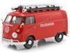 CARSDEMETAL.ES 1967 Volkswagen Type 2 T1 Van de livraison "Firefighters" 1:24 MOTOR MAX 79564