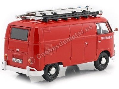 Cochesdemetal.es 1967 Volkswagen Type 2 T1 Delivery Van "Bomberos" 1:24 Motor Max 79564 2