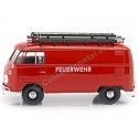 CARSDEMETAL.ES 1967 Volkswagen Type 2 T1 Van de livraison "Firefighters" 1:24 MOTOR MAX 79564