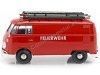 CARSDEMETAL.ES 1967 Volkswagen Type 2 T1 Van de livraison "Firefighters" 1:24 MOTOR MAX 79564