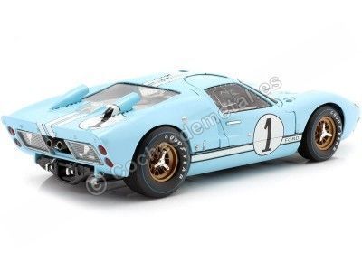 Cochesdemetal.es 1966 Ford GT40 Mark II Nº1 Miles/Hulme 24h LeMans Azul 1:18 Shelby Collectibles 411 2