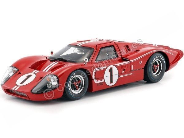 Cochesdemetal.es 1967 Ford GT40 Mark IV Nº1 Gurney/Foyt Ganador 24h LeMans Rojo 1:18 Shelby Collectibles 423