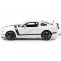 Cochesdemetal.es 2013 Ford Mustang Boss 302 Blanco 1:18 Shelby Collectibles 452