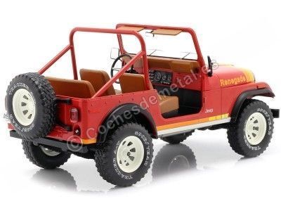 Carsdemetal.es 1976 Jeep CJ-7 Red Renegade 1:18 MC Grupo 18110 2
