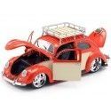 CARSDEMETAL.ES 1951 Volkswagen Beetle Custom Beetle Red-Beige 1:18 MAISTO DESIGN 32614