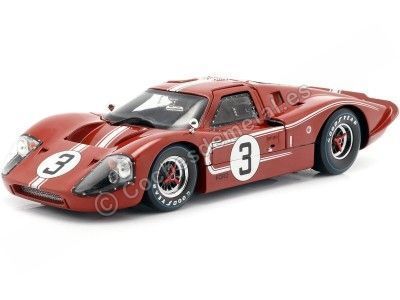 1967 Ford GT40 Mark IV "Nº3 Andretti/Bianchi 24h LeMans" Rojo 1:18 Shelby Collectibles 425 Cochesdemetal.es
