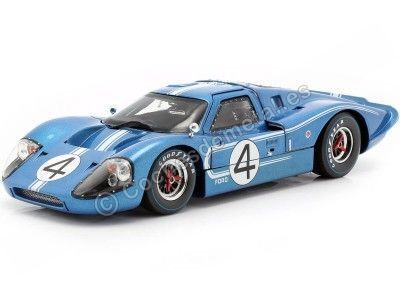 1967 Ford GT40 Mark IV "Nº4 Hulme/Ruby 24h LeMans" Azul 1:18 Shelby Collectibles 426 Cochesdemetal.es