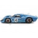 Cochesdemetal.es 1967 Ford GT40 Mark IV Nº4 Hulme/Ruby 24h LeMans Azul 1:18 Shelby Collectibles 426