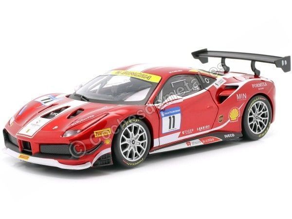 Carsdemetal.es 2017 Ferrari 488 Desafio 11 Fórmula Racing Mugello Nielsen 1:24 Bburago 18-26308
