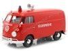 CARSDEMETAL.ES 1967 Volkswagen Type 2 T1 Van de livraison "Firefighters avec pompe à eau" 1:24 MOTEUR MAX 79671