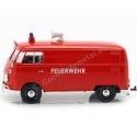 CARSDEMETAL.ES 1967 Volkswagen Type 2 T1 Van de livraison "Firefighters avec pompe à eau" 1:24 MOTEUR MAX 79671