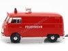 CARSDEMETAL.ES 1967 Volkswagen Type 2 T1 Van de livraison "Firefighters avec pompe à eau" 1:24 MOTEUR MAX 79671