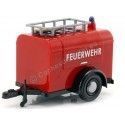 Carsdemetal.es 1967 Volkswagen tipo 2 T1 Van de entrega "Bombeiros com bomba de água" 1:24 MOTOR MAX 79671