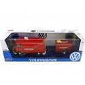 Carsdemetal.es 1967 Volkswagen tipo 2 T1 Van de entrega "Bombeiros com bomba de água" 1:24 MOTOR MAX 79671
