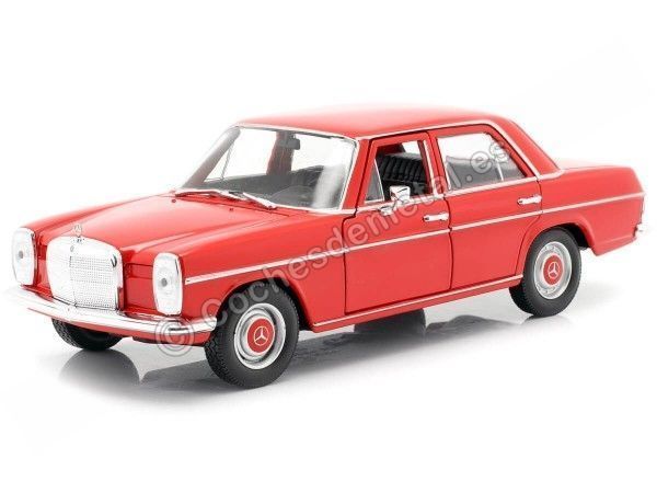 Cochesdemetal.es 1973 Mercedes-Benz 220-8 (W115) Rojo 1:24 Welly 24091