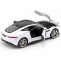 Carsdemetal.es 2015 Jaguar F-Type Coupe White 1:24 bem 24060