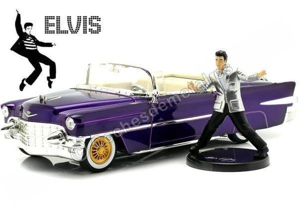 Cochesdemetal.es 1956 Cadillac Eldorado "Elvis Presley" Violeta 1:24 Jada Toys 30985 253255011