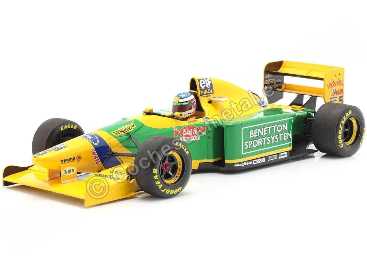 a pesar de Disipar Converger 1993 Benetton-Ford B193B GP F1 San Marino M. Schumacher 1:18 Minich...