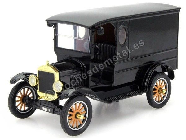 Cochesdemetal.es 1925 Ford Model T Paddy Wagon Noir 1:24 MOTOR MAX 79316