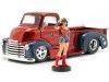 Cochesdemetal.es 1952 Chevrolet Coe Pickup Custom + Figura Wonder Woman 1:24 Jada Toys 30453 253255010