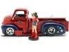 Cochesdemetal.es 1952 Chevrolet Coe Pickup Custom + Figura Wonder Woman 1:24 Jada Toys 30453 253255010