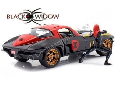 1966 Chevrolet Corvette + Figura Black Widow 1:24 Jada Toys 31749/253225014 Cochesdemetal.es 2