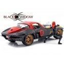 Cochesdemetal.es 1966 Chevrolet Corvette + Figura Black Widow 1:24 Jada Toys 31749/253225014