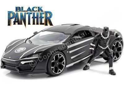 Cochesdemetal.es 2017 Lykan Hypersport + Figura Black Panther 1:24 Jada Toys 99723/253225004