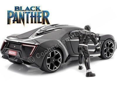 2017 Lykan Hypersport + Figura Black Panther 1:24 Jada Toys 99723/253225004 Cochesdemetal.es 2