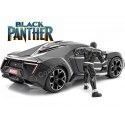 Cochesdemetal.es 2017 Lykan Hypersport + Figura Black Panther 1:24 Jada Toys 99723/253225004