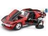 Cochesdemetal.es 1969 Chevrolet Corvette Stingray + Figura Harley Quinn 1:24 Jada Toys 31196 253255019