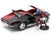 Cochesdemetal.es 1969 Chevrolet Corvette Stingray + Figura Harley Quinn 1:24 Jada Toys 31196 253255019