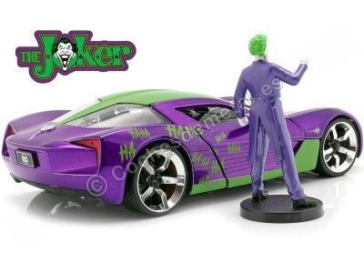 Cochesdemetal.es 2009 Chevrolet Corvette Stingray Concept + Figura The Joker 1:24 Jada Toys 31199/253255020 2