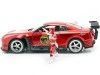 Carsdemetal.es 2009 Nissan GTR R-35 + Figura Power Ranger Red 1:24 Jada Toys 31908 253255025