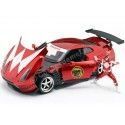 Carsdemetal.es 2009 Nissan GTR R-35 + Figura Power Ranger Red 1:24 Jada Toys 31908 253255025