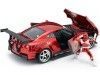 Cochesdemetal.es 2009 Nissan GTR R-35 + Figura Power Ranger Rojo 1:24 Jada Toys 31908