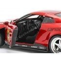 Cochesdemetal.es 2009 Nissan GTR R-35 + Figura Power Ranger Rojo 1:24 Jada Toys 31908