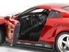 Cochesdemetal.es 2009 Nissan GTR R-35 + Figura Power Ranger Rojo 1:24 Jada Toys 31908