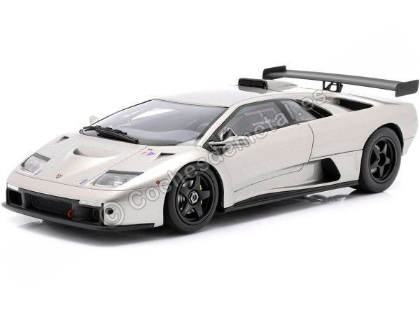 Carsdemetal.es 1999 Lamborghini DIABLO GTR GRIS/PRATA 1:18 KYOSHO SAMURAI KSR18509S