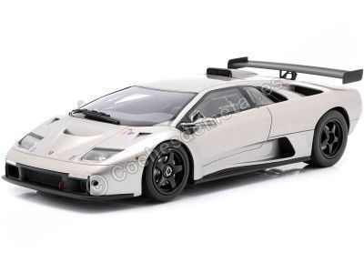 Carsdemetal.es 1999 Lamborghini DIABLO GTR GRIS/PRATA 1:18 KYOSHO SAMURAI KSR18509S