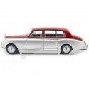 Cochesdemetal.es 1968 Rolls-Royce Phantom VI Light Silver-Red 1:18 Kyosho 08905Sr