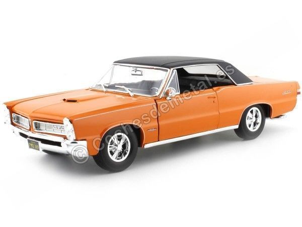 Cochesdemetal.es 1965 Pontiac GTO HUS Edition Naranja 1:18 MAISTO 31885