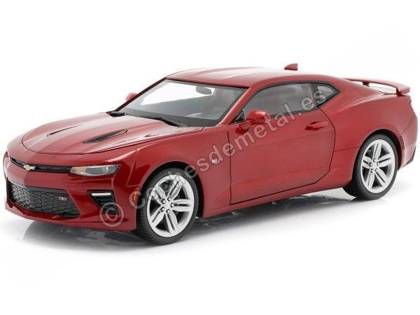 Cochesdemetal.es 2016 Chevrolet Camaro SS Rojo 1:18 Autoworld AW230