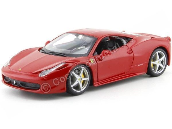 Cochesdemetal.es 2010 Ferrari 458 Italia Rosso Corsa 1:24 Bburago 18-26003